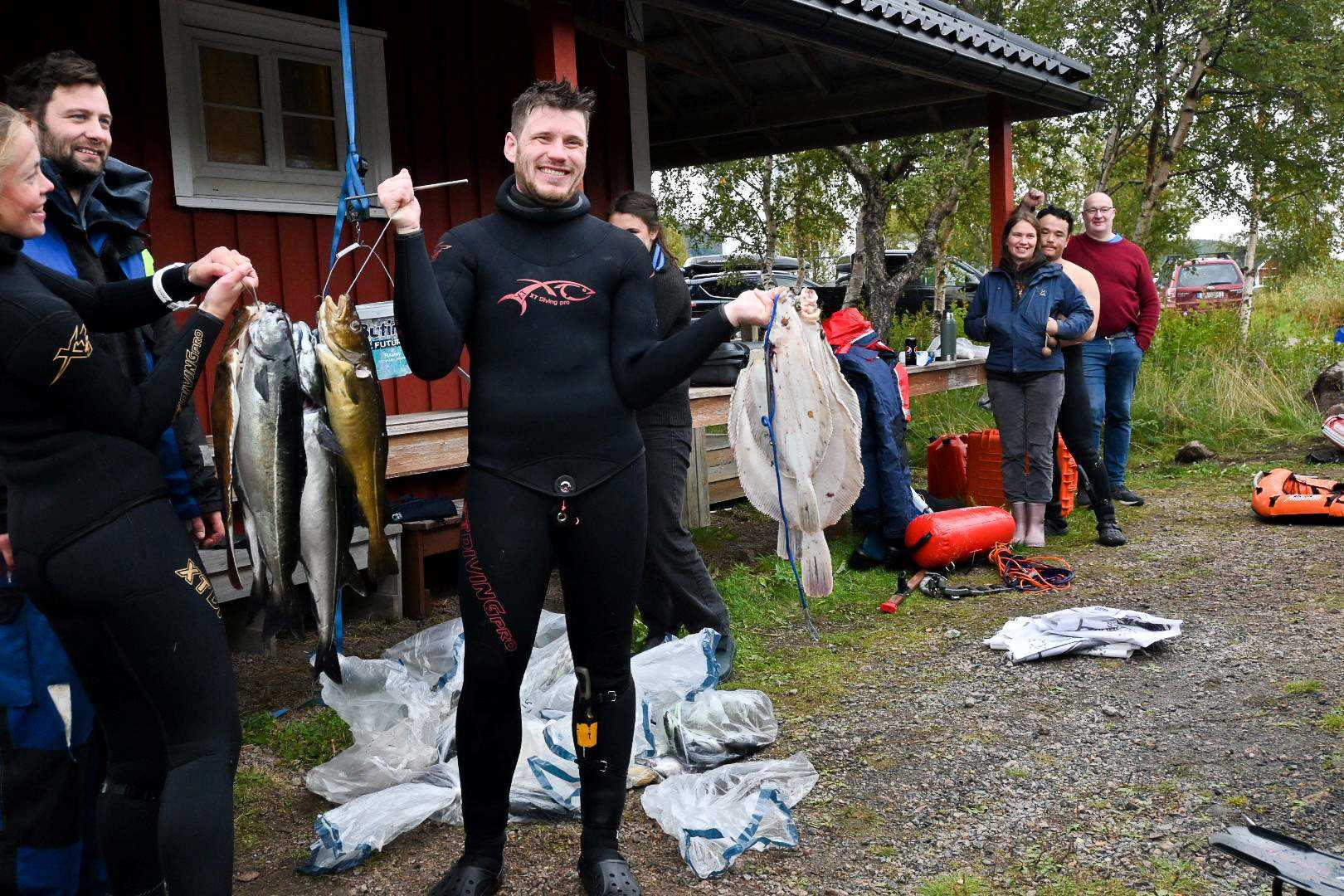 Joel Burman fra TSI-SUT tok seieren i herrre-klassen. Foto: Norges Dykkeforbund