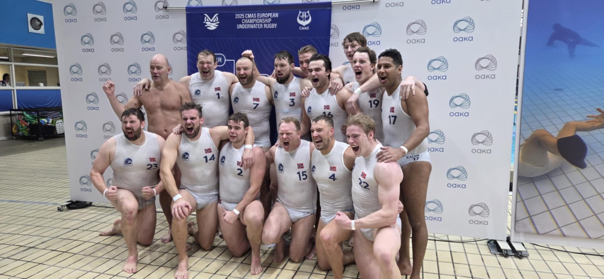 Norske jubelscener under EM i undervannsrugby – gull og sølv til Norge!